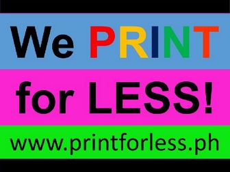 WE PRINT FOR LESS