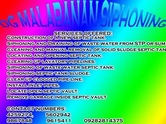 DG Malabanan Siphoning Pozo Negro 09282814375