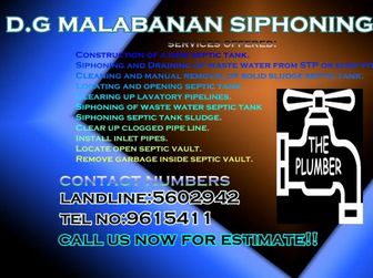 D.g Malabanan Siphoning Excavation Services