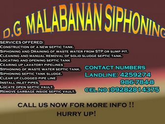 DG Malabanan Siphoning Pozo Negro 09282814375