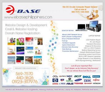 On-site Desktop & Laptop Repair - Ebase Philippines